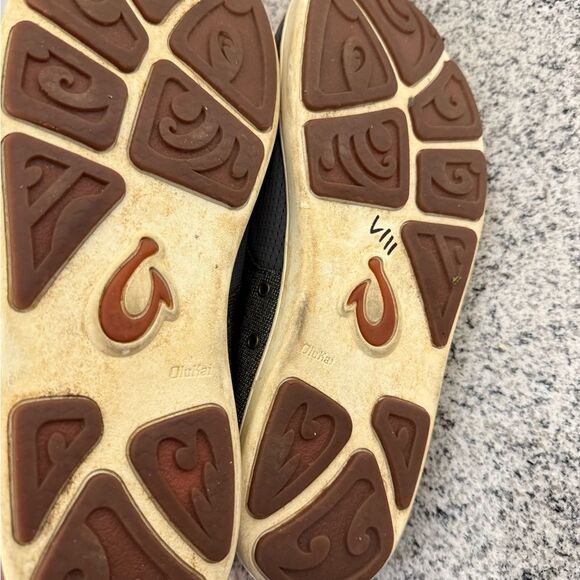 OLUKAI NOHEA MOKU BOAT SHOES  Mens Grey 11 - Picture 4 of 6